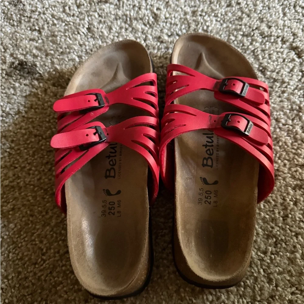 Birkenstock Women's Red Sandals - Picture 5 of 5
